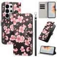 thumbnail image 1 of PU Leather Wallet Case for Samsung Galaxy S26 Ultra with Pattern Design, Built in Kickstand Card Slots Wrist Strap Drop Protective Phone Cover for Samsung Galaxy S26 Ultra, G, 1 of 6