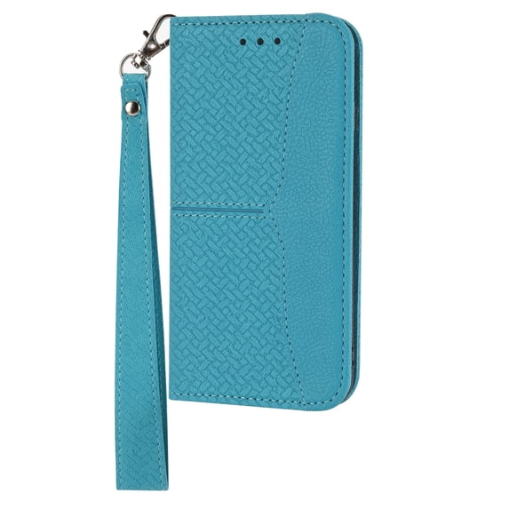PU Leather Wallet Case for iPhone 11 Pro, Shockproof Soft TPU Case with Card Slots Kickstand Magnet Wrist Strap Cover for iPhone 11 Pro 5.8 Inch,Blue