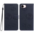 thumbnail image 1 of PU Leather Wallet Case for iPhone 17e 6.1", Daisy Embossed Flip Folio Cover with Card Slots, Magnetic Closure Phone Case,Blue,For iPhone 17e, 1 of 6