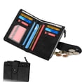 thumbnail image 1 of PU Leather Wallet for Women, Short Card Holder with Large Capacity, Bifold Coin Purse for Cash, ID Card, Bill, 1 of 8
