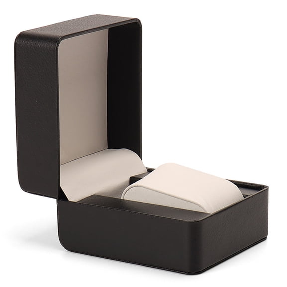 PU Leather Watch Case Handmade Litchi Pattern Storage Box Watch Travel Organizer