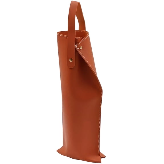 PU Leather Wine Gift Bag Reusable Champagne Beer Protective Tote Carrier Portable Single Bottle Leather Wine Bottle Holder