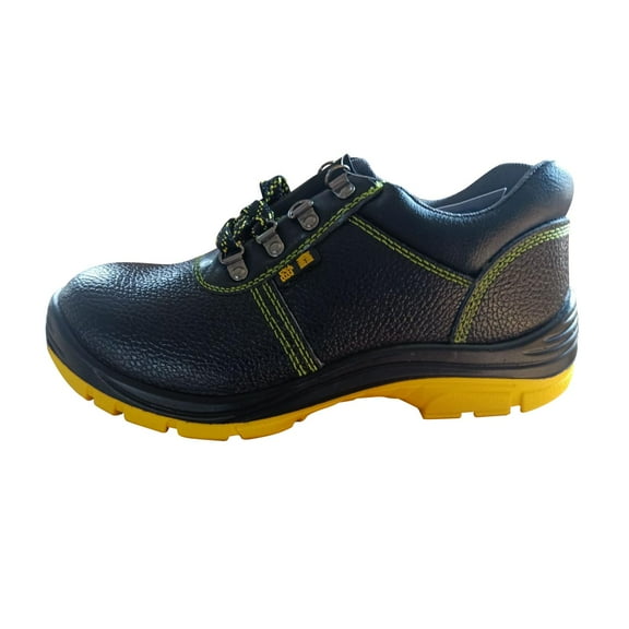 PU Leather Work Boots with steel head Static Sneakers Shock Shock Absorbent Shoes US 9.5