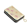 thumbnail image 1 of PU Leather Zip Card Holder Women's Card Case Zipper Card Case Compact & Lightweight Pastel-colored Skeletons, 1 of 7