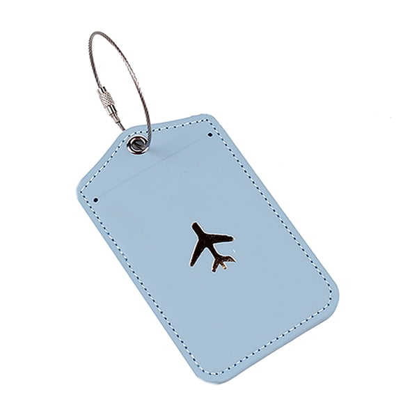 PU Luggage Tages Luggage Labels Card Tages Boardings Travel Tages with Steel for Suitcases Travel Bags