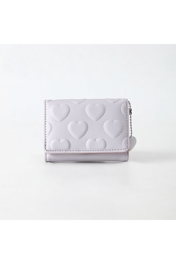 PU Money Bag Three Fold Card Holder New Mini Wallet for Women Student