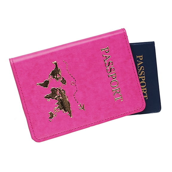 PU Passport Holder Passport Cover Case Organisers Travel Wallet Case