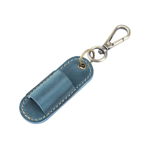 PU Pen Holder with Keychain Portable Neck Pen Holder Clip Pen Pouches Holder Pocket Protector for Friend