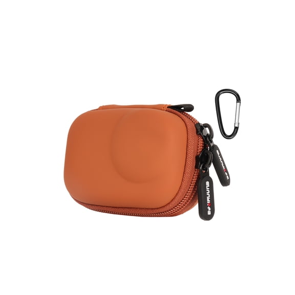 PU Portable Mini Carrying Bag for DJI OSMO ACTION 6,Hard Shell Travel Storage Case, Dustproof Dirtproof Hard Shell Camera Case with Hook for Action 6 Camera