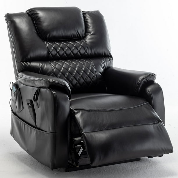 PU Power Lift Chair,180 Degree，Electric Lift Recliner with Lumbar