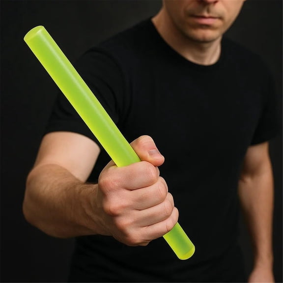 PU Rubber Self-Defense Training Stick, Durable Flexible Safety Design, Practical Tool For Martial Arts And Fitness Practice