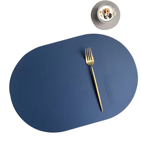 PU Set With Coasters Waterproof Table Decoration For Family Gathering Place Mats