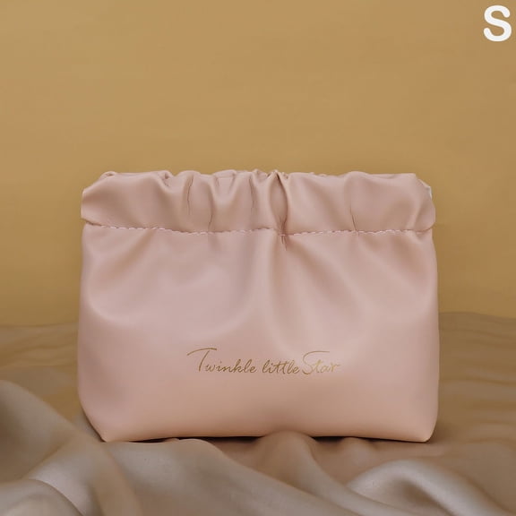 PU Simple Mini Lipstick Makeup Storage Bag Woman Key Jewelry Digital Organizer Portable Pouch Ladies Small Cosmetic Bags