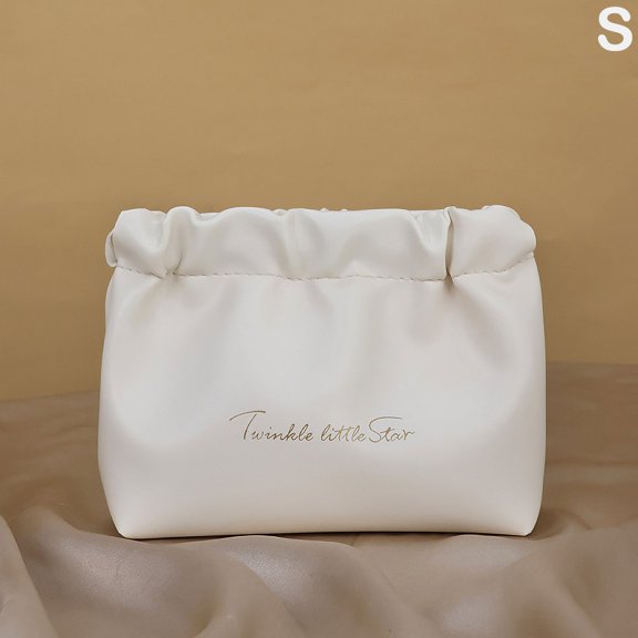 PU Simple Mini Lipstick Makeup Storage Bag Woman Key Jewelry Digital Organizer Portable Pouch Ladies Small Cosmetic Bags