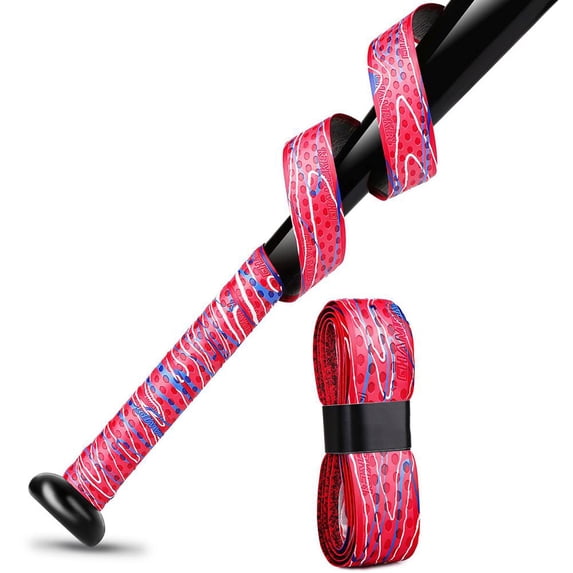 PU Sports Grip Tape for Baseball Bats, Tennis & Pickleball Rackets, Anti-Slip Sweat Absorbent, 1 Meter x 2.5 cm, 1 Piece