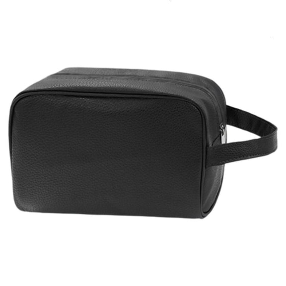 PU Toiletry Pouches For Men Waterproof Construction Multiple Storage Space Travel Accessory