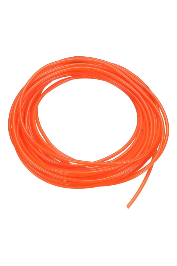 PU Transmission Round Belt 2.5mm, 16.4ft (5 Meters), Polyurethane Belt for Conveyor Dryer Mechanical Drive Transmission (Smooth Surface, Orange)