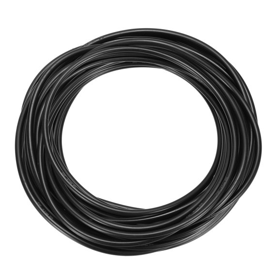 PU Transmission Round Belt, 3.5mm Dia 32.8ft (10 Meter) Length, High Performance Polyurethane Belt for Drive Transmission (Smooth Surface, Black)