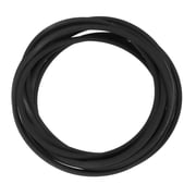 PU Transmission Round Belt, 5mm Dia 16.4ft 5 Meter Length High Performance Polyurethane Belt Antistatic for Conveyor Bonding Machine Rough Surface, Black