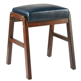 Costway Beauty Cute Seat White Backless Vanity Wood Dressing Stool with Padded Chair and Romantic Rose Makeup Cushion Walmart