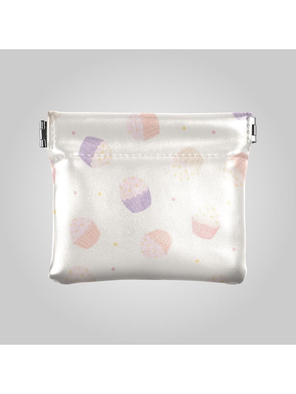 PU leather Coin Purses & Pouches Small Wallet Adorable Cute Cupcake Pattern