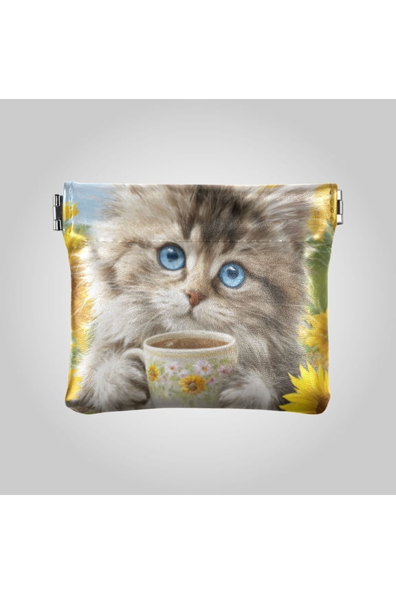 PU leather Coin Purses & Pouches Small Wallet Comfortable and Elegant Puppet