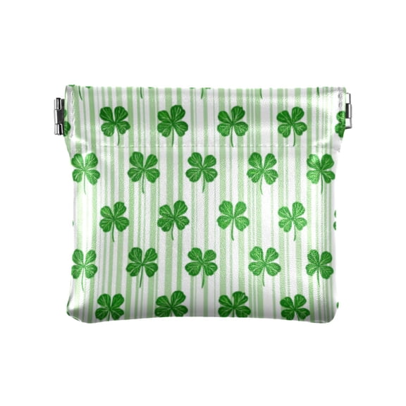 PU leather Coin Purses & Pouches Small Wallet Cute Four-leaf Clover