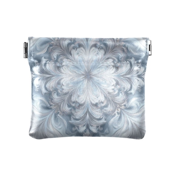 PU leather Coin Purses & Pouches - Wallets Card Cases with RFID Blocking - Slim Money Organizers for Daily Use High Brightness Fractal Design