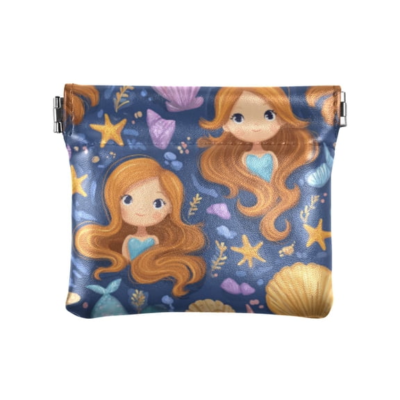 PU leather Coin Purses & Pouches - Wallets Card Cases with RFID Blocking - Slim Money Organizers for Daily Use Shell Girls