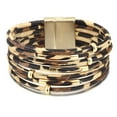 thumbnail image 1 of PU leather bracelet, fashion leopard print bracelet, 1 of 5