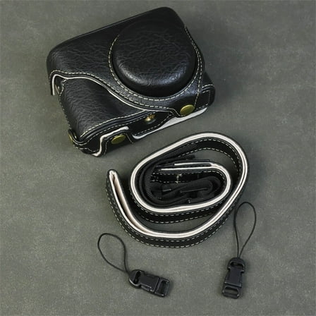 PU leather, camera bag, protective bag, case, protective cover, strap, for Panasonic Lumix ZS99 TZ99