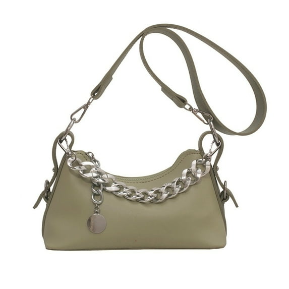 PU leather mini shoulder bag, women's mobile wallet, suitable for daily dating.-green