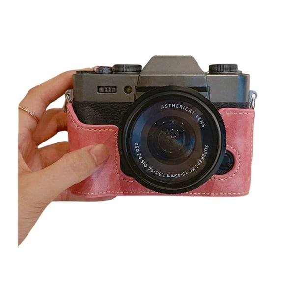 PU1eatherHalf Camera Case Bag for XT30 XT20 XT10 Protects Against Scratches and Stain