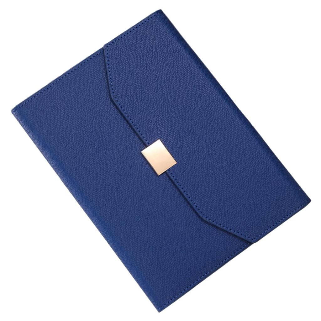 PU1eatherJournal Refillable 6 Rings Binder Notebook with Pen Slot and Card Holder 200Pages Lined for Women Men Student