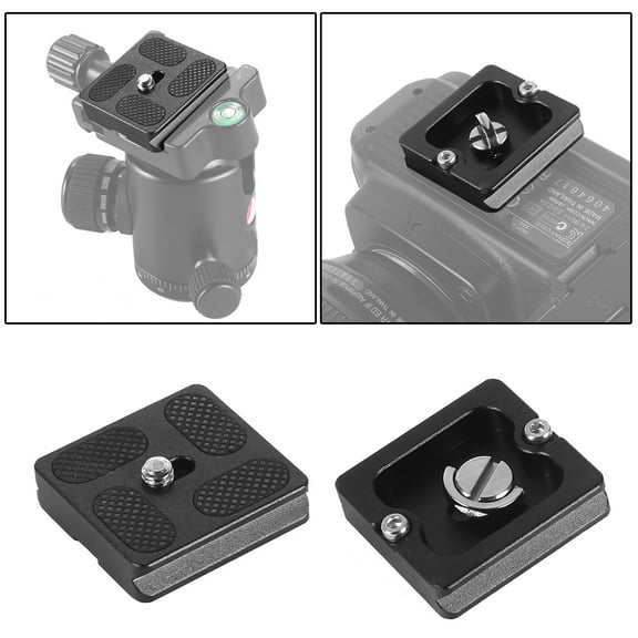 PU40 40x40mm Adjustable Quick Release Plate for Arca Type Ballhead Tripod