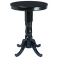thumbnail image 1 of Classic Wooden Pub Table with 30-Inch Round Top and Pedestal Base - Perfect for Home Bars and Patios, Chestnut, 1 of 2