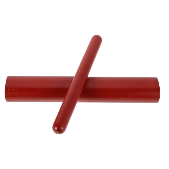 HONMEET Rhythm Rods Percussion Sticks Brown 1 Pair for Kids Music Learning, Education & Stage Performance