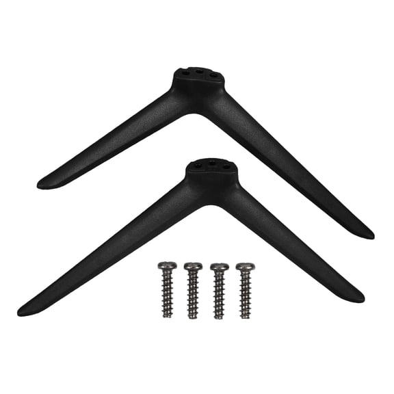 HONMEET Black Plastic Tabletop TV Stand Legs Support for Home Use and Office Furniture