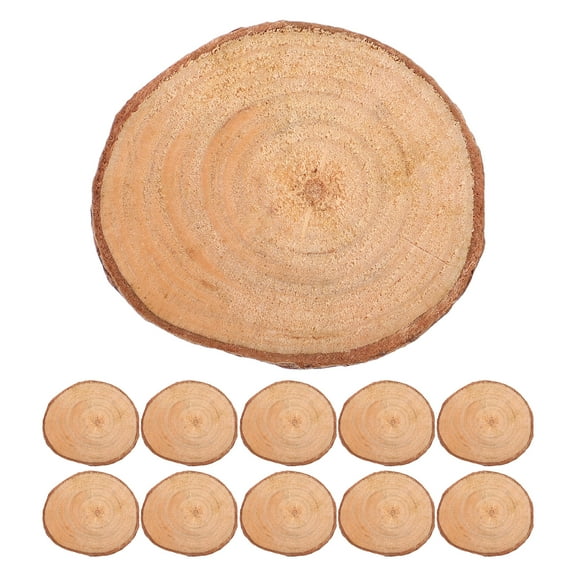 HONMEET 40-Piece Rustic Wood Slices Assorted Natural Wooden Discs for Crafts, Projects, and Home Decoration