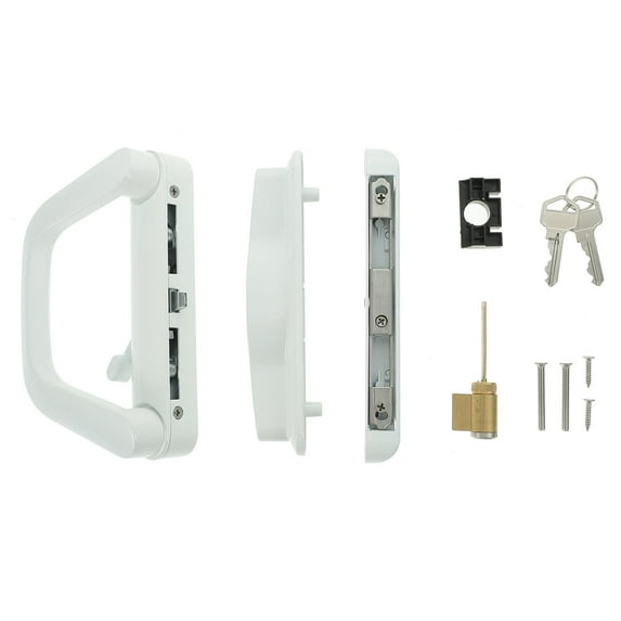 HONMEET Heavy Duty Patio Sliding Door Lock Handle Set for Indoor Use, Homeowners, Enthusiasts, Secure and