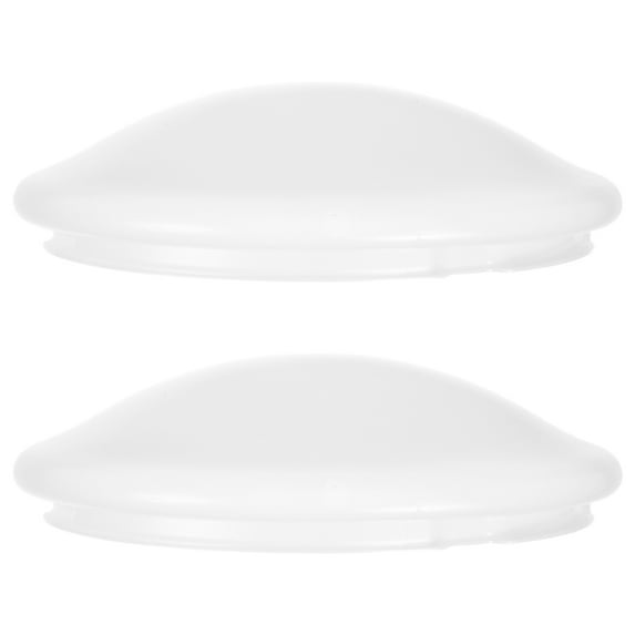 2-Pack White Mushroom Style Round Ceiling Light Shades Replacement Fixture for Home, Office, Classroom Lighting