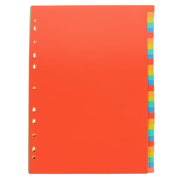 HONMEET 31Pack Paper Binder Dividers with Tabs Orange for Document Separation in School Office Use