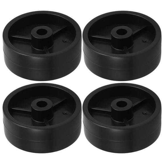 HONMEET 4PCS Heavy Duty Round Black Patio Heater Caster Wheels for Easy Mobility and Replacement