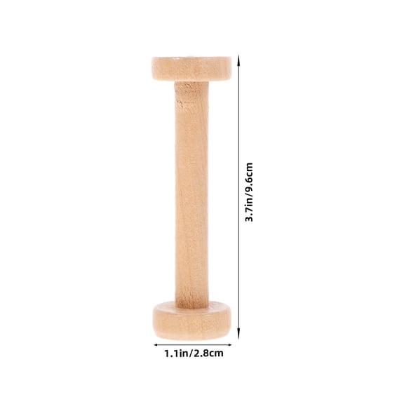 HONMEET Large Yarn Bobbins 4-Pack for Craft Projects, Multi-Size Thread Spools, 3.8 x 1.1 x 1.1 inches, Ideal for Knitting and Sewing