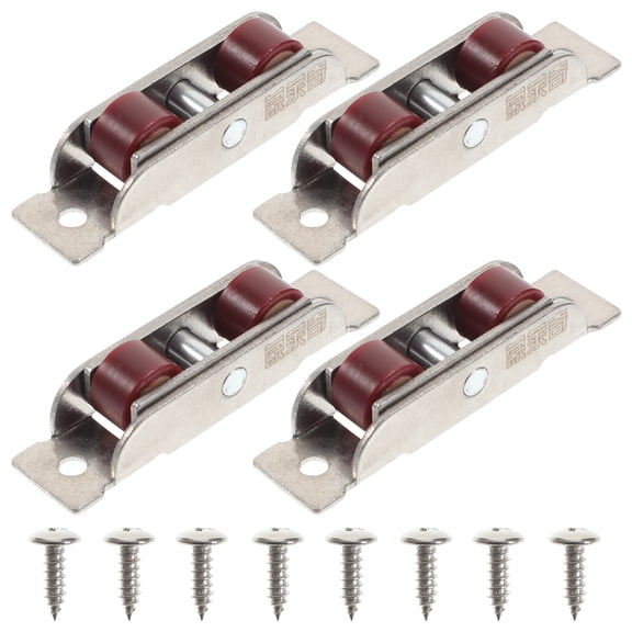 HONMEET 4-Pack Stainless Steel Sliding Window Sash Rollers Replacement Wheels for Smooth and Easy