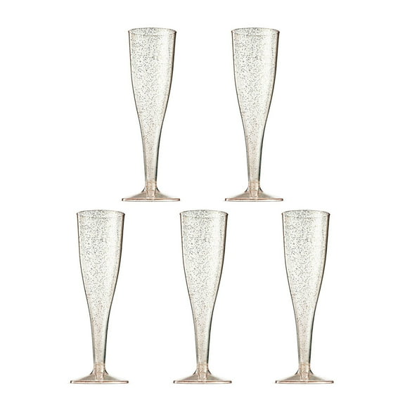 HONMEET 5-Pack 6.7oz Clear Plastic Margarita Glasses Party Drinkware Wedding Birthday Cups