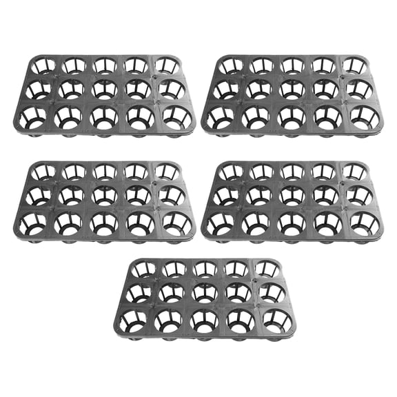 5-Pack Plastic Plant Germination Trays Starter Nursery Sowing Trays for Garden Plants and Seed Propagation