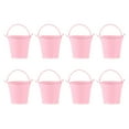 thumbnail image 1 of HONMEET Mini Iron Bucket Tinplate Pink 8pcs for Party Supplies, 1 of 5