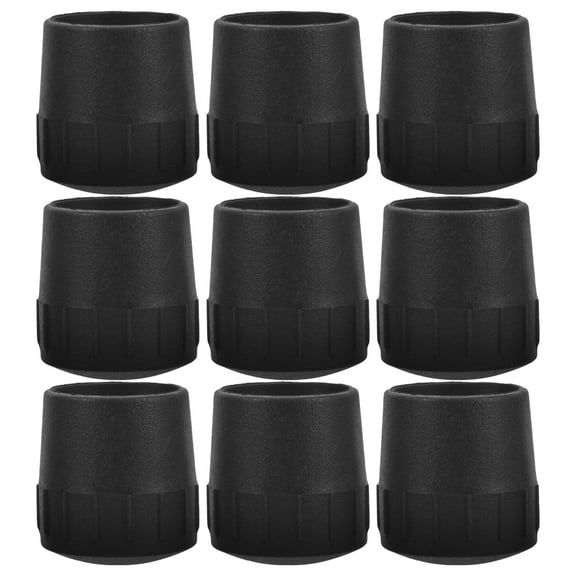 HONMEET 9-Piece Guitar Stand Leg Pads Black Rubber Foot Protectors for Acoustic Guitars and Instrument Stands