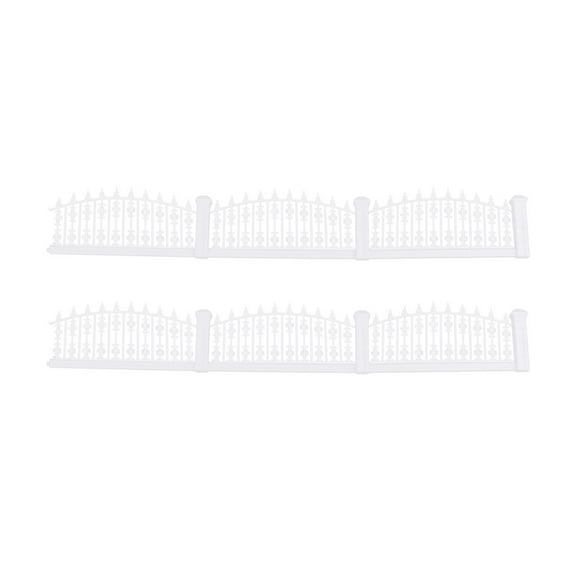 HONMEET Miniature Garden Fence Dollhouse Creative Small Picket Fence Decor 39.4×1.2×0.2in